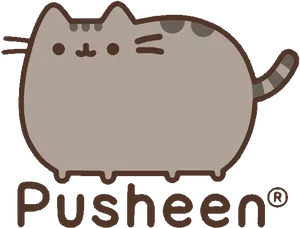 Pusheen_ Cat_ Cartoon_ Character PNG Image