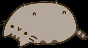 Pusheen Cat On Back , Png Download - Pusheen So Lazy Can T Move, Transparent Png PNG image with transparent background
