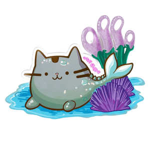 Pusheen Mermaid Adventure PNG ycr78 PNG image with transparent background