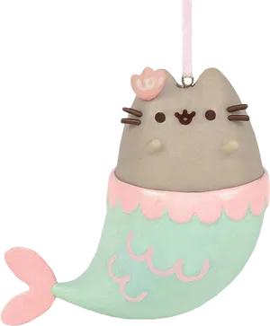 Pusheen Mermaid Ornament PNG Image