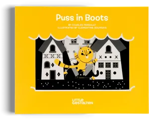 Pussin Boots Book Cover Illustration PNG Image