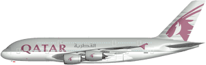 Middle East Asfaar Deliveries - Qatar Airways A380 Png, Transparent Png PNG image with transparent background