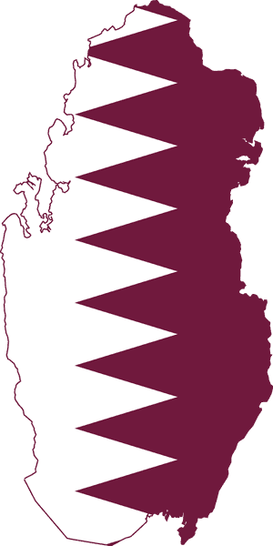 Qatar Flag Png Image Background - Qatar Flag Map, Transparent Png PNG image with transparent background