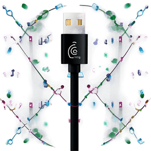Qi Wireless Charging Cable PNG 2 PNG with transparent background
