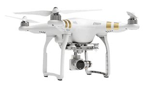Quadcopter Dronewith Camera PNG with transparent background