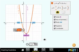 Quadratic Graphing Tool Screenshot PNG Image