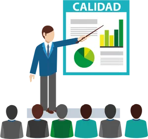 Quality Management Presentation Illustration PNG Image