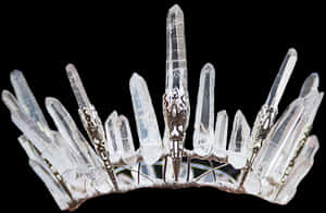Quartz Crystal Crown Jewelry PNG image with transparent background