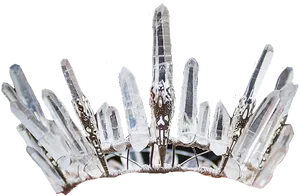 Quartz Crystal Crown Jewelry PNG Image