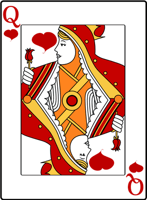 Queen Of Hearts - Card Queen Of Hearts, HD Png Download PNG image with transparent background