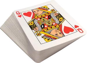 Queenof Hearts Playing Card PNG Image