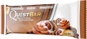 Quest Bar Cinnamon Roll Protein Bar PNG Image