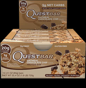 Picture Of Quest Bars - Quest Protein Bars Oatmeal Chocolate Chip, HD Png Download PNG