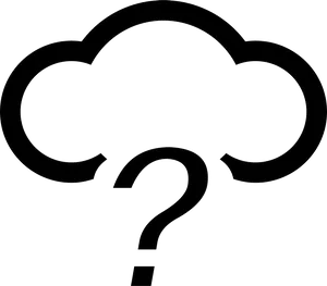 Question Cloud Icon PNG Image