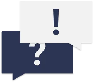 Question Exclamation Speech Bubbles PNG Image