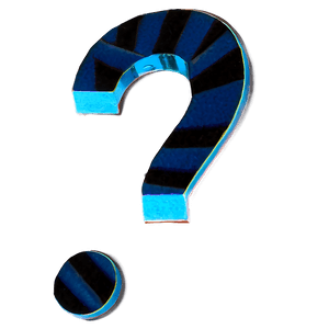 question mark d PNG image with transparent background