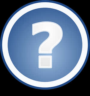 Question Mark Icon Blue Background PNG with transparent background