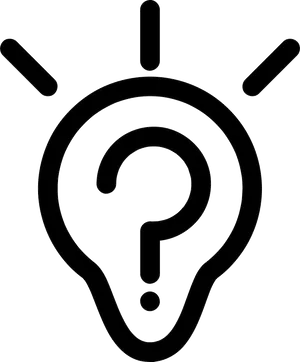 Question Mark Icon Graphic PNG Image