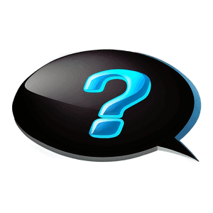 Question Mark in Speech Bubble PNG wfh44 PNG image with transparent background