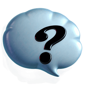 Question Mark in Thought Bubble PNG 04292024 PNG image with transparent background