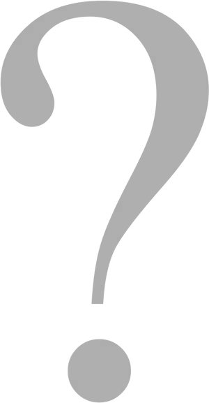 Question Mark Silhouette PNG Image