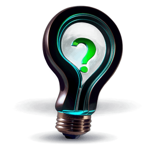Question Mark with Light Bulb PNG gyx PNG image with transparent background