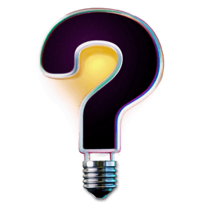 Question Mark with Light Bulb PNG rks47 PNG image with transparent background