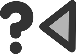 Question Markand Play Icon Clipart PNG Image