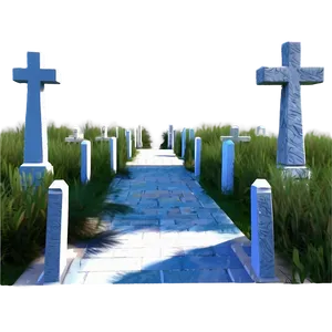 Quiet Cemetery Path Png 06202024 PNG Image