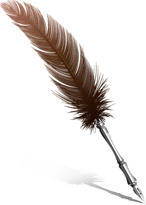 Quill Penand Ink Shadow.jpg PNG Image