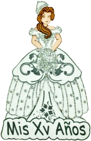 Quinceanera Celebration Figurine PNG Image