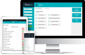 Quote Spec App Responsive Design PNG Image