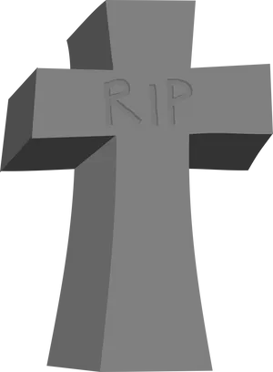 R I P Tombstone Graphic PNG Image