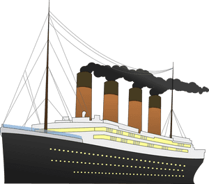 Sinking Ship Clipart - Titanic Clipart, HD Png Download PNG image with transparent background