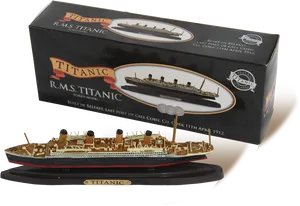 R M S Titanic Scaled Model Replica PNG Image