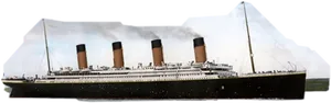 R M S Titanic Ship Profile PNG Image