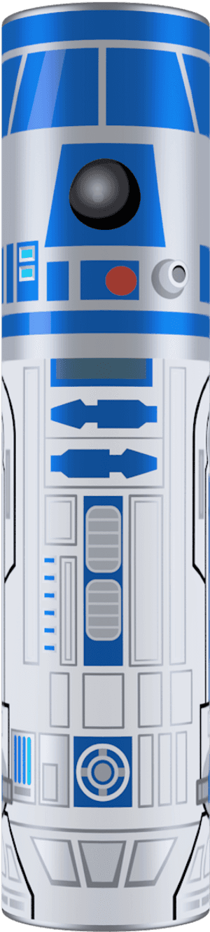 R2-d2 Star Wars Mimopowertube 2600mah Portable Power, HD Png Download PNG