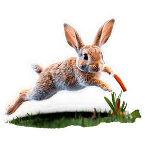 Rabbit Jumping Clipart PNG glr PNG image with transparent background