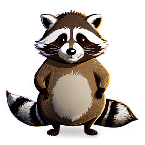 Raccoon Cartoon Character PNG ieh PNG image with transparent background