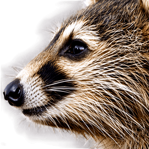 Raccoon Face Close-Up PNG 05242024 PNG