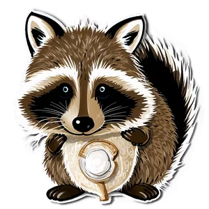 Raccoon With Acorn Png Ynd PNG Image