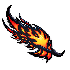 Racing Flames Decal PNG ppr65 PNG