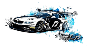 Racing_ Game_ Car_ Artwork PNG image with transparent background