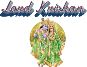 Radha Krishna Eternal Love PNG Image