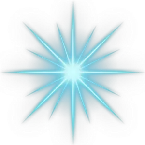 Radiant Blue Starburst PNG Image