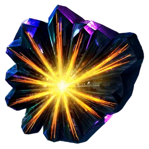 Radiant Crystal Formation Png Ilc PNG Image