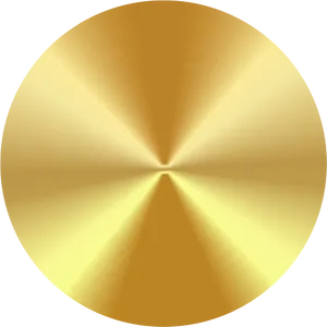 Radiant Gold Circle Graphic PNG Image