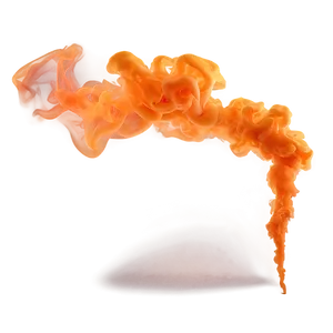 Radiant Orange Smoke Composition Png 1 PNG Image