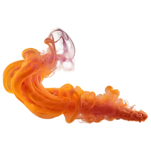 Radiant Orange Smoke Composition Png Vkm PNG Image