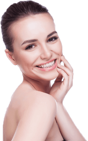 Radiant Skin Beauty Spa Model PNG image with transparent background